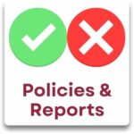 Text description: policies and reports.