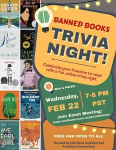 BCLA Banned Book Trivia Night Poster