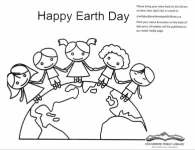 Colouring Sheet - Earth Day